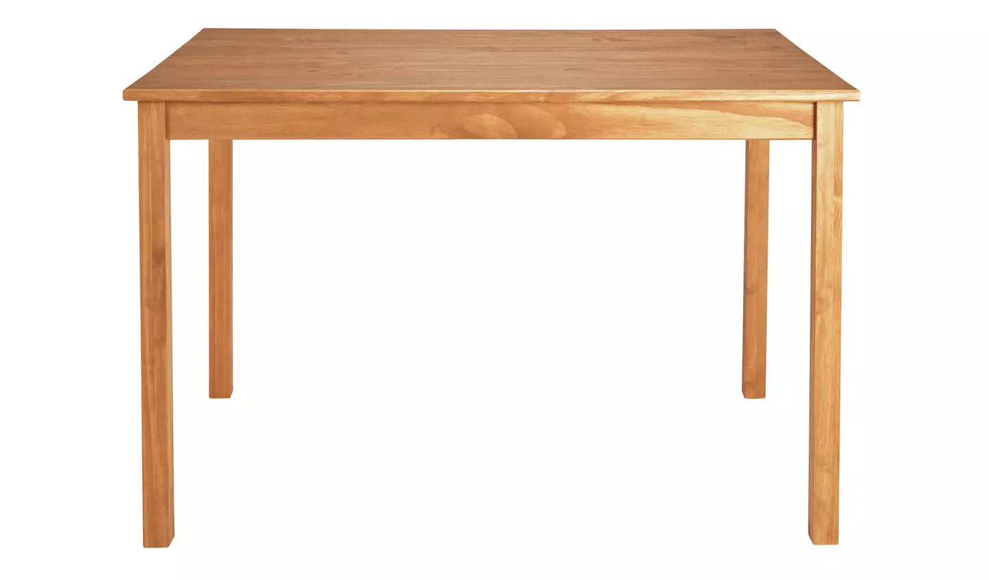 Assembled Raye Solid Wood 4 Seater Dining Table - Natural